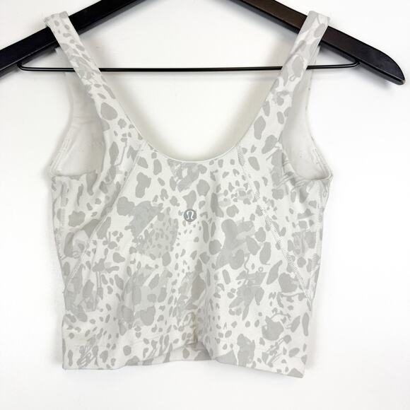 Lululemon Align Tank Top White Gray Spotty Print 2022 - 0 - Picture 3 of 7